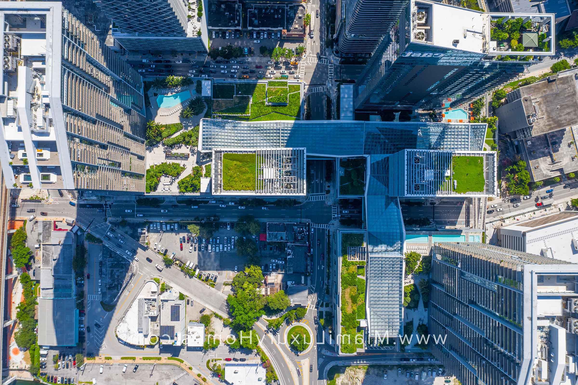 Aerial View of Brickell City Centre Condos